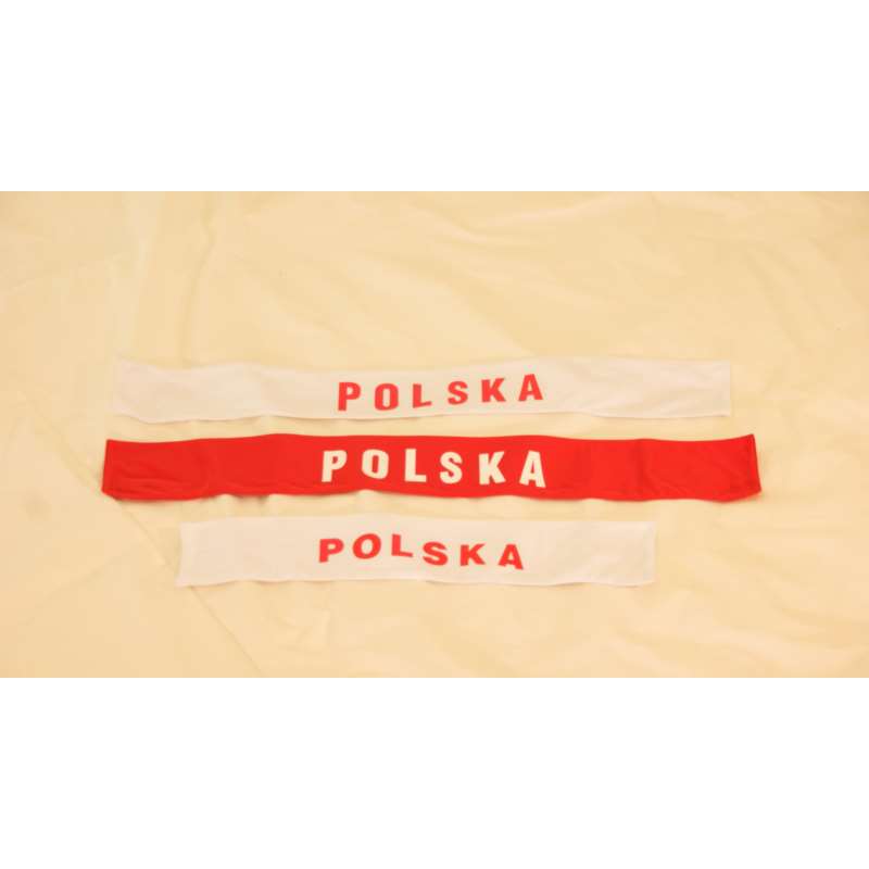 SZARFA KIBICA POLSKA DŁ100 cm-15 cm