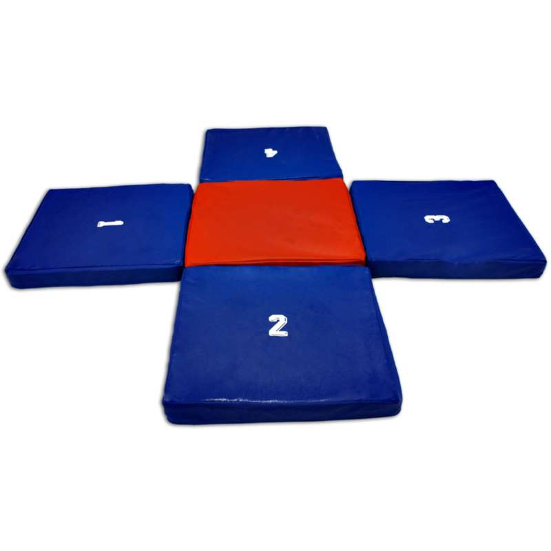 ZESTAW MATERACYKÓW NA KRZYŻ 5szt 5x60x60 cm ZESTAW MATERACYKÓW NA KRZYŻ 5szt 5x60x60 cm